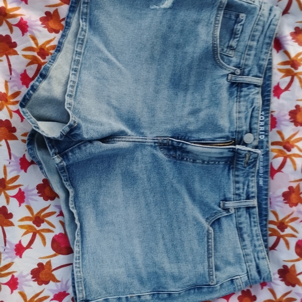 Torrid Classic Denim Shorts in Light Blue
